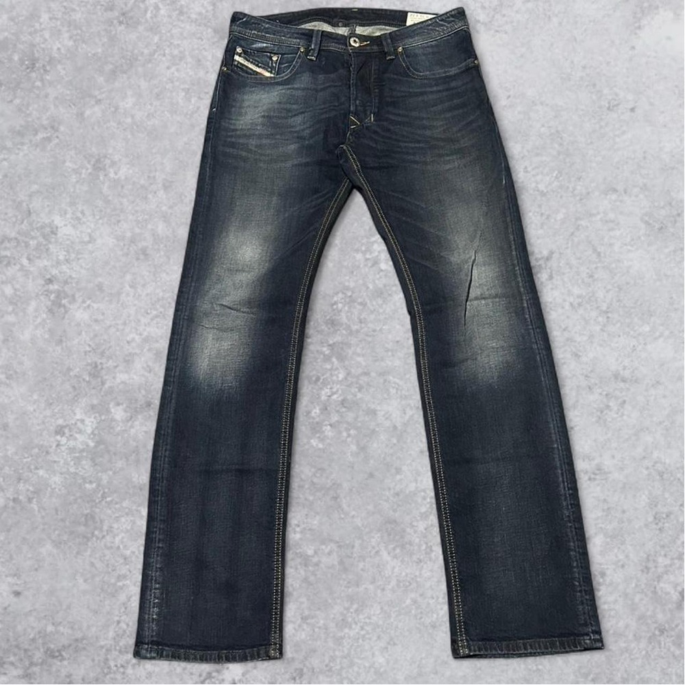 Vintage Y2K Diesel Industries Larkee Dark Faded Wash Jeans - Tagged 31, Fits 34!